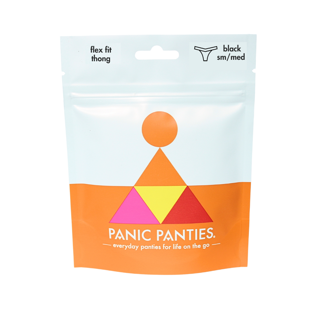 Panic Panties - Flex Fit Thong - Black