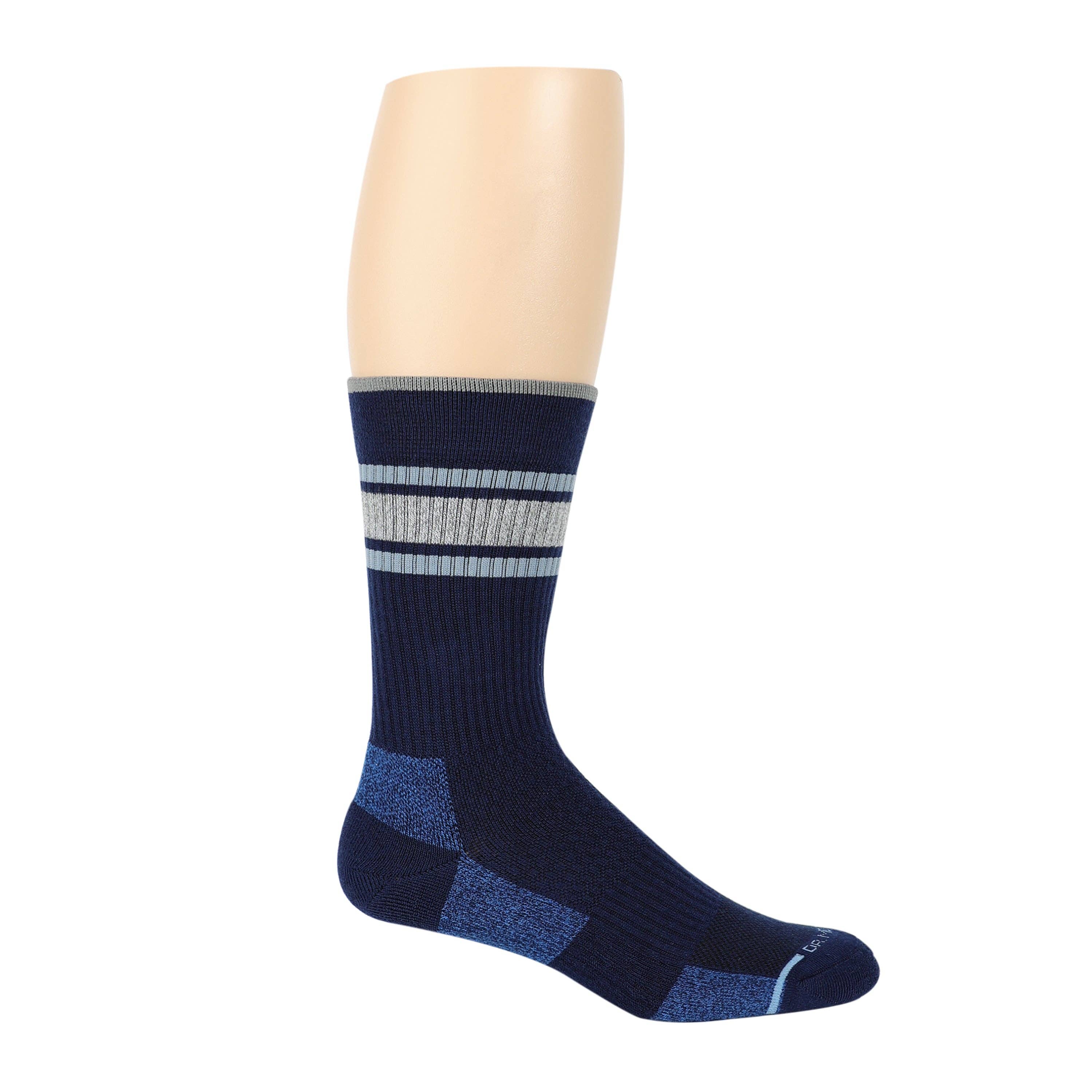 Dr. Motion - Varsity Top Stripe | Compression Outdoor Medium Weight Crew For Men