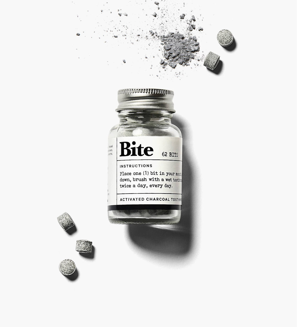 BITE - Toothpaste Bits Fluoride-Free - 1oz - Charcoal