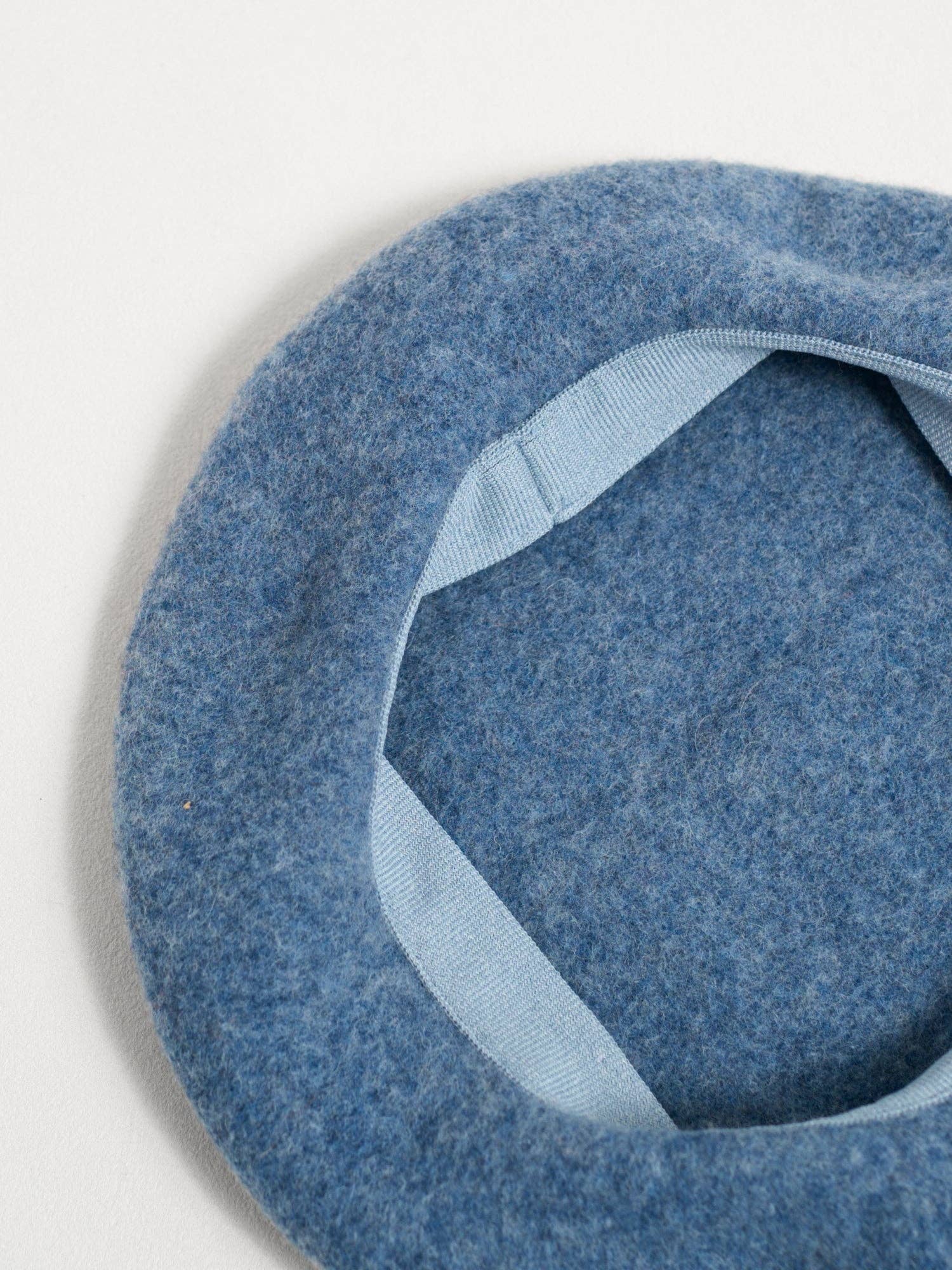 Lost Pattern NYC - "Bon Chic" Wool Beret - Dusty Blue