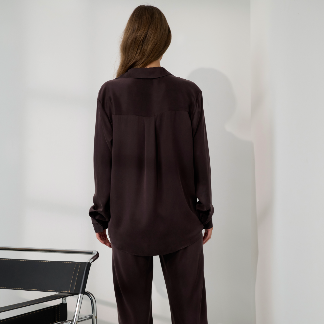 LUNYA - Washable Silk Ladder Stitch Button Down