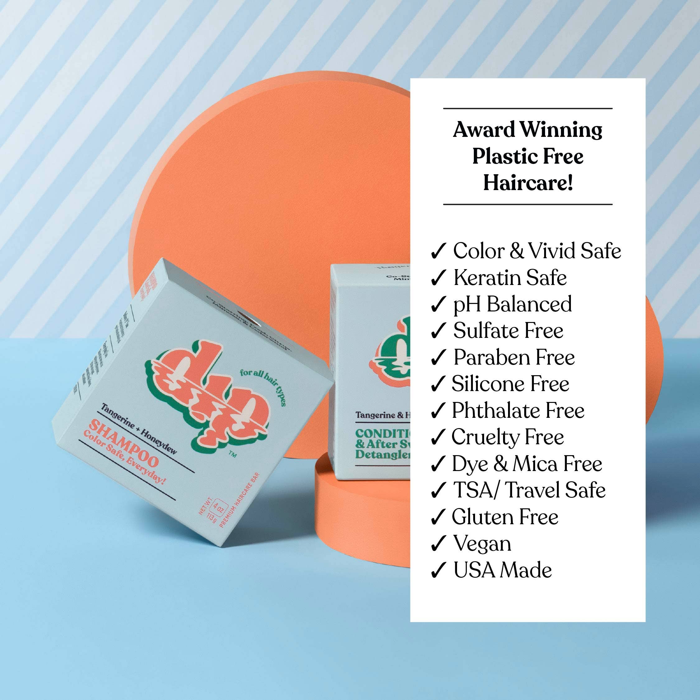 Dip - Dip Shampoo Bar: Color Safe, Everyday - Tangerine & Honeydew