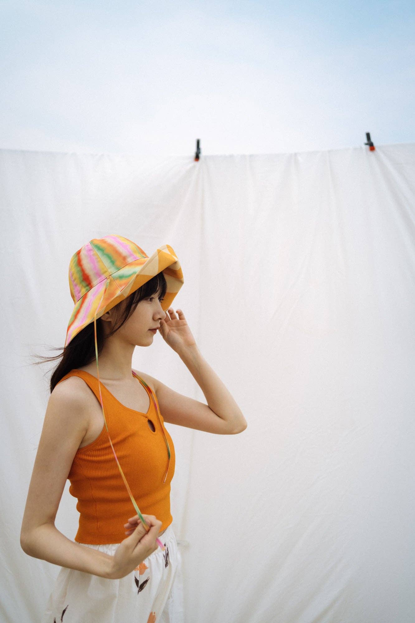 Lost Pattern NYC - "Day Dream" Reversible Sun Hat - Rainbow