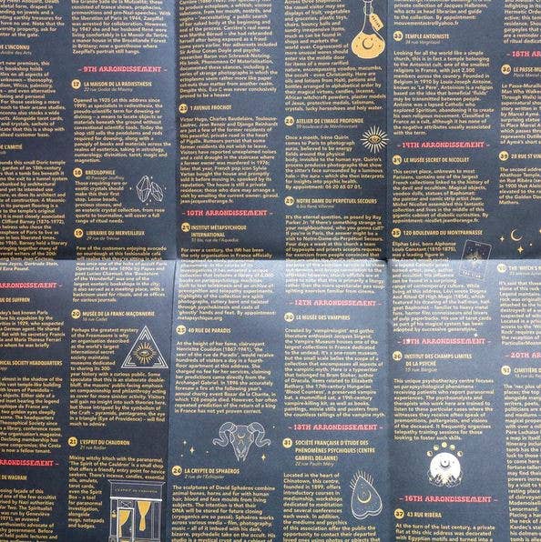 Herb Lester Associates - Occult Paris: City of Night - Art Map & Cultural Guide