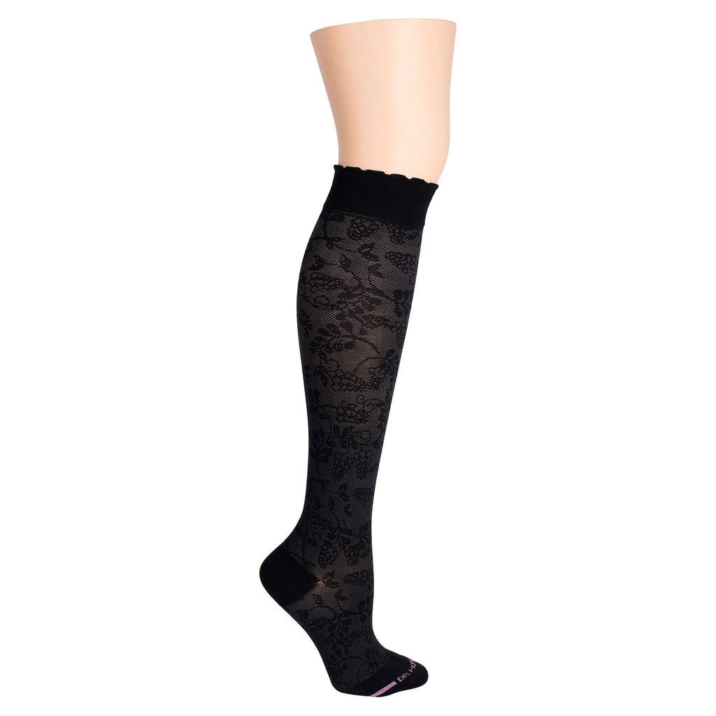 Dr. Motion - Grape Vine Texture | Knee-High Compression Socks For Women