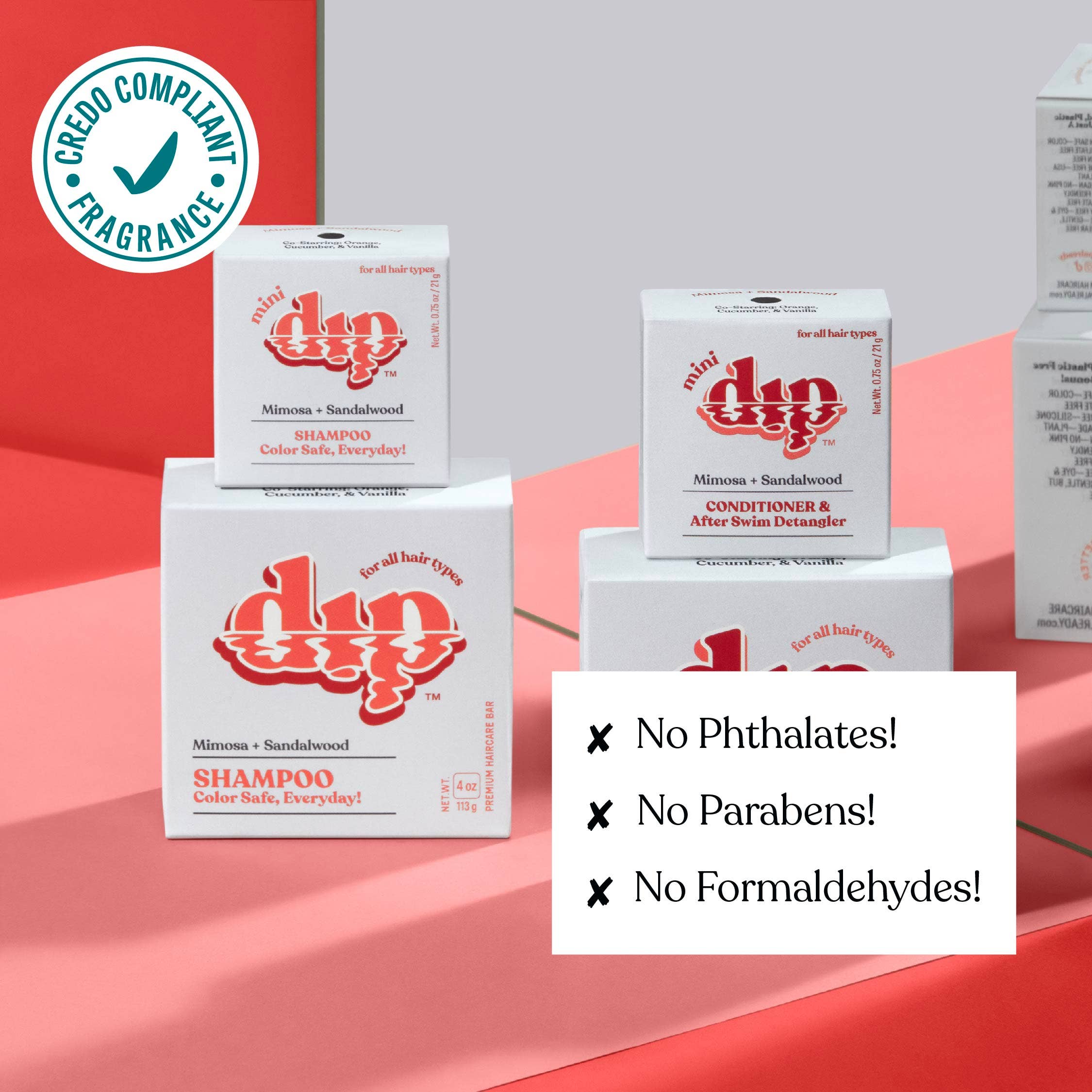 Dip - Mini Dip Shampoo Bar: Color Safe, Everyday - Mimosa & Sandalwood