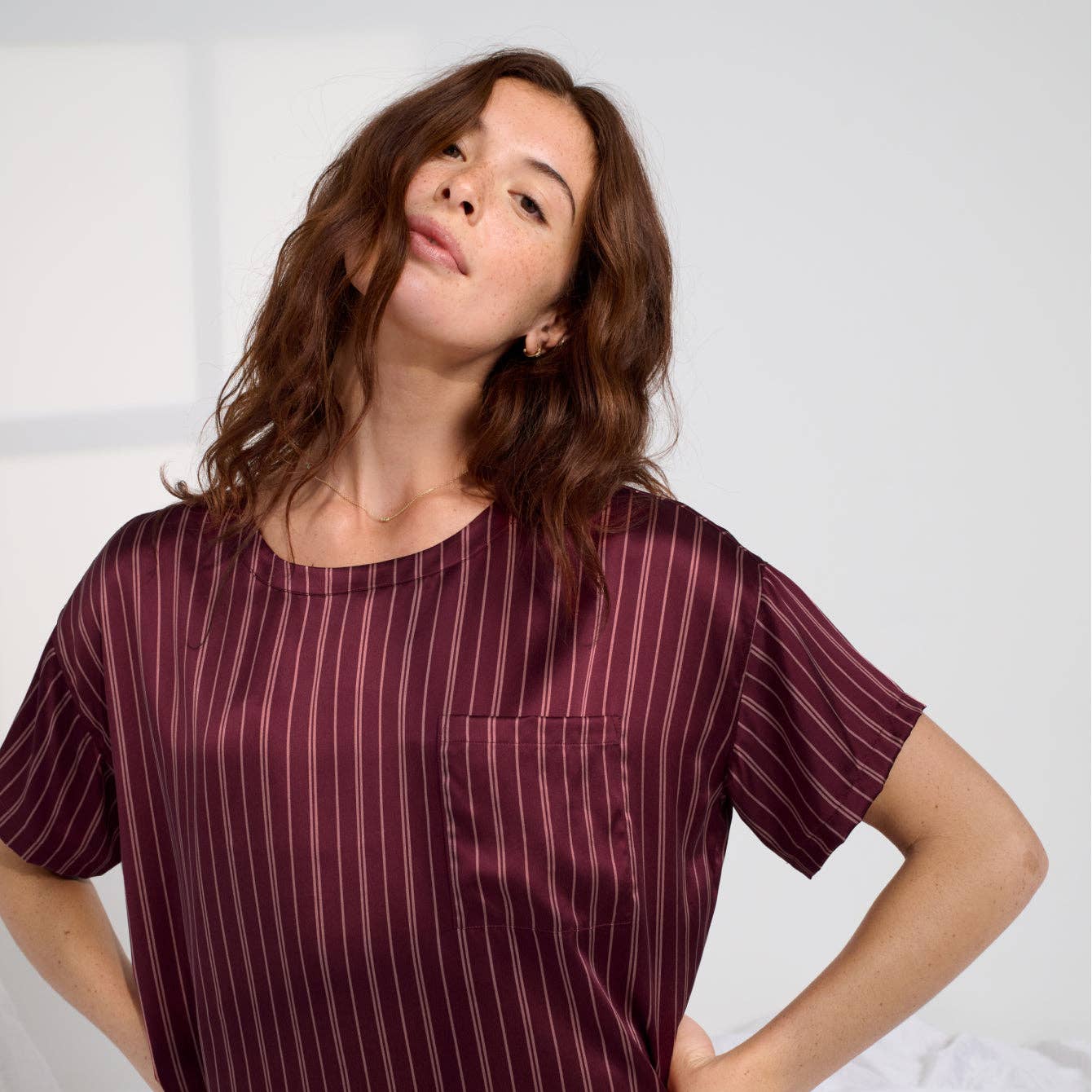 LUNYA - Washable Silk Oversized Sleep Tee