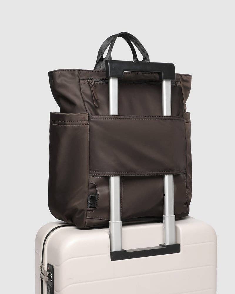 Louenhide - Bronx Convertibletible Backpack - Nylon Chocolate
