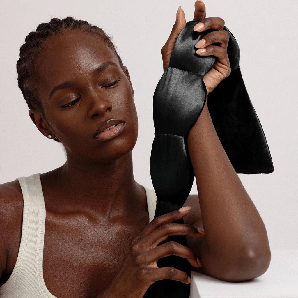 nodpod - Silk Weighted Sleep Mask- Noir - Eye Mask