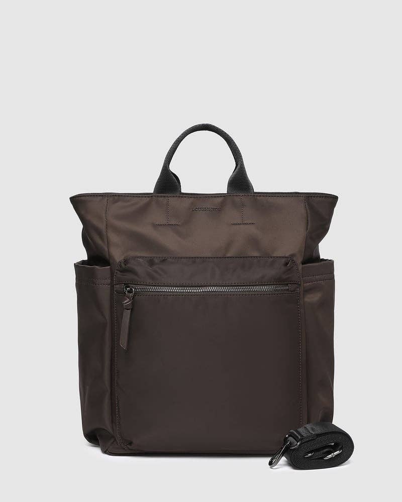 Louenhide - Bronx Convertibletible Backpack - Nylon Chocolate