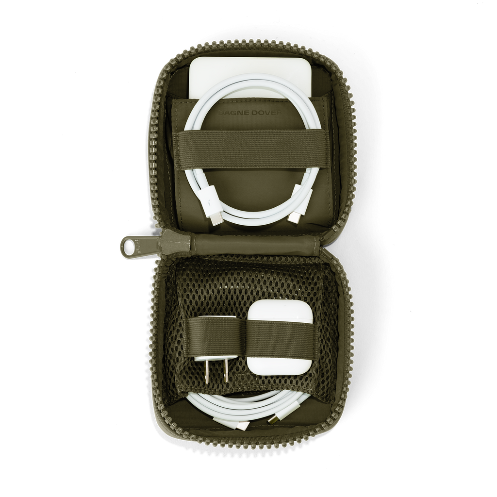 Dagne Dover - Arlo Tech Organizer in Dark Moss, Small