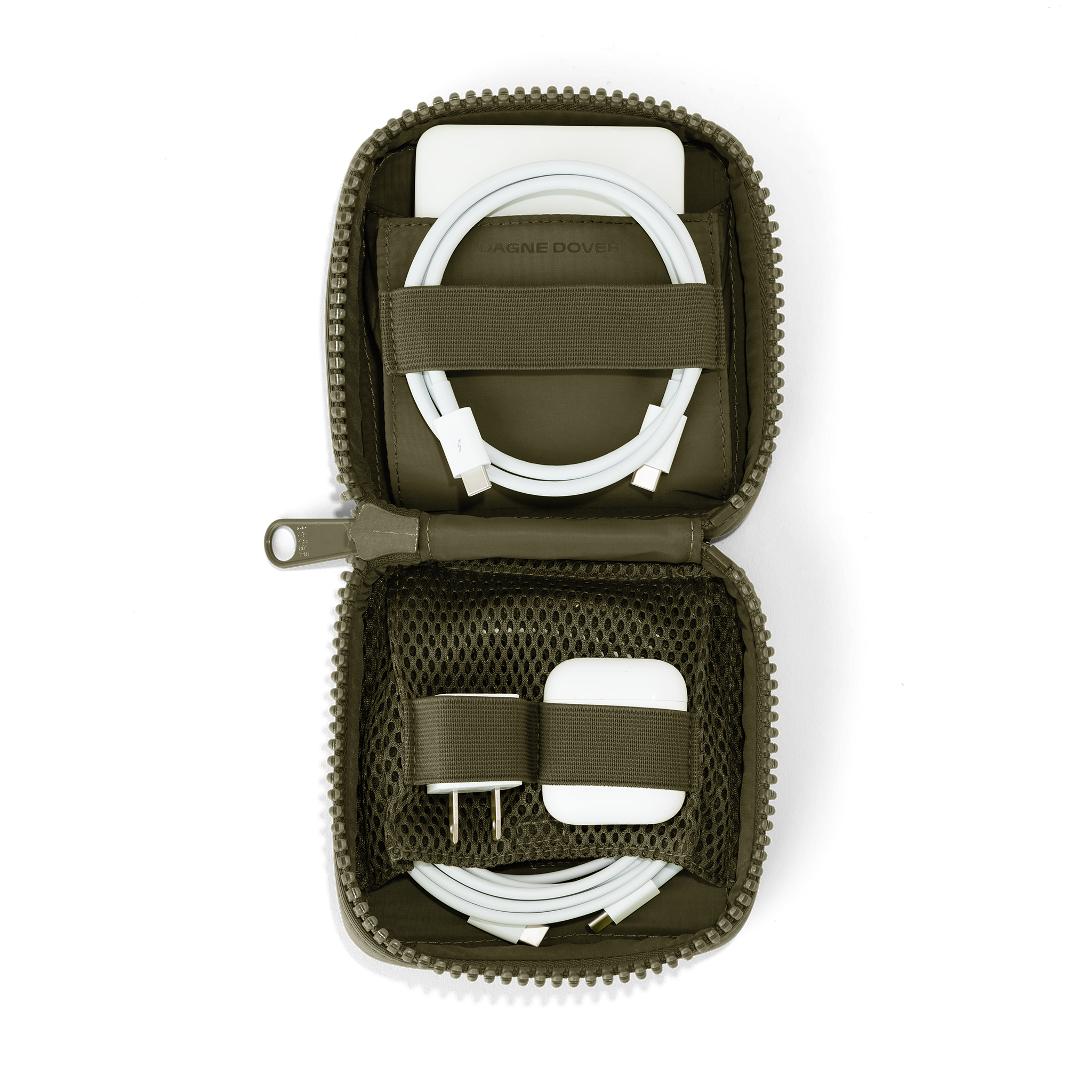 Dagne Dover - Arlo Tech Organizer in Dark Moss, Small