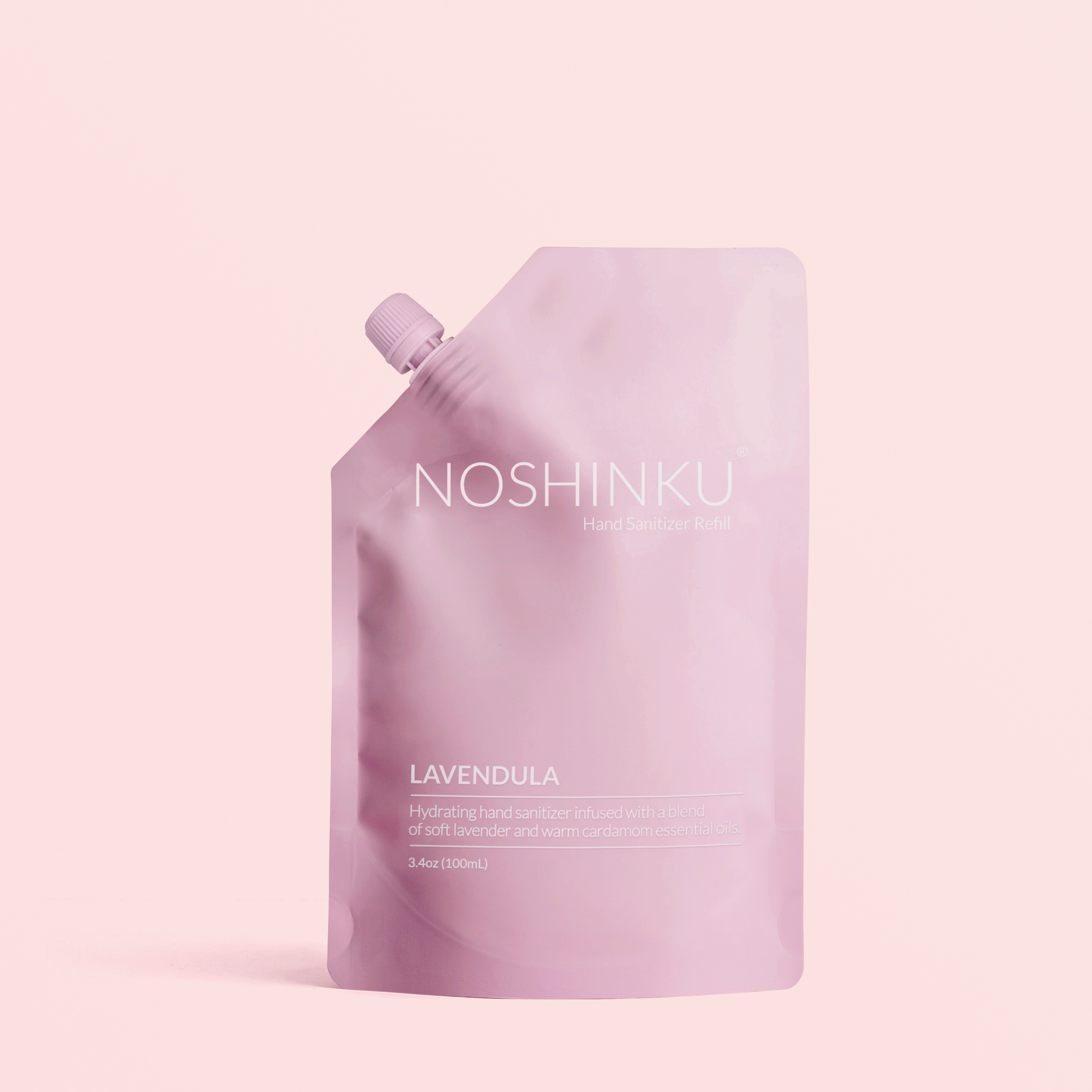 Noshinku - Lavender Nourishing Hand Sanitizer Mini Travel Refill Pouch