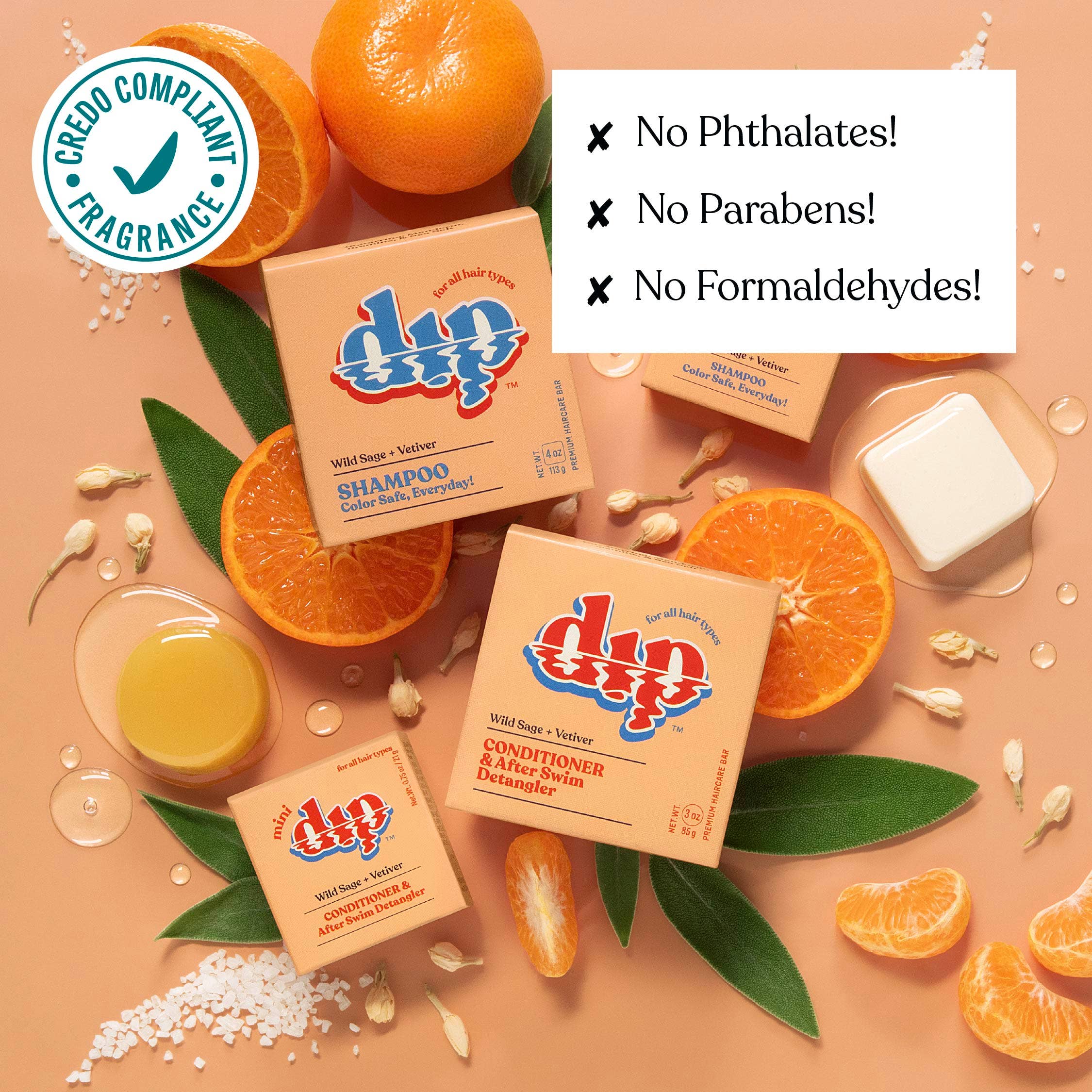 Dip - Mini Dip Conditioner & After Swim Detangler - Wild Sage & Vetiver