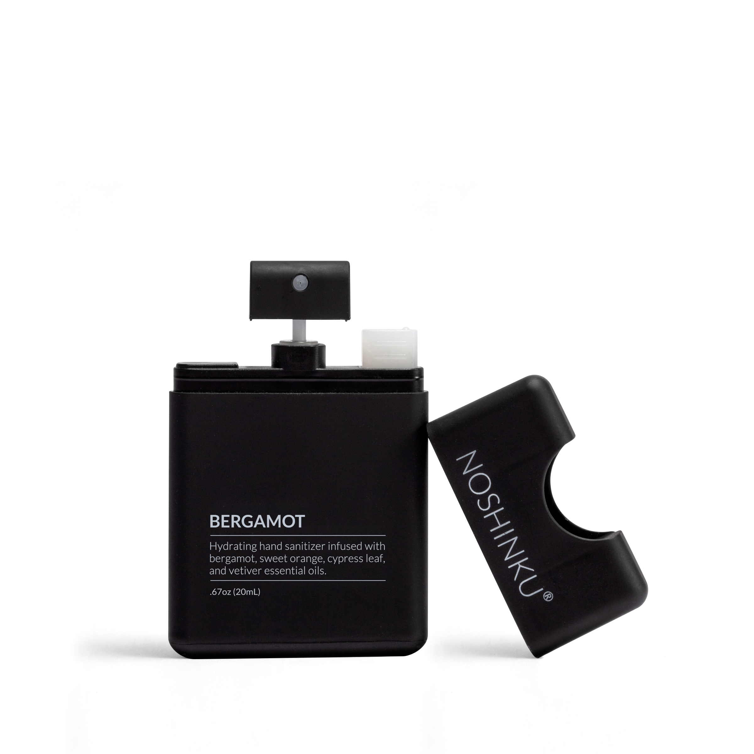 Noshinku - Refillable Bergamot Ultra-Moisturizing Pocket Hand Sanitizer