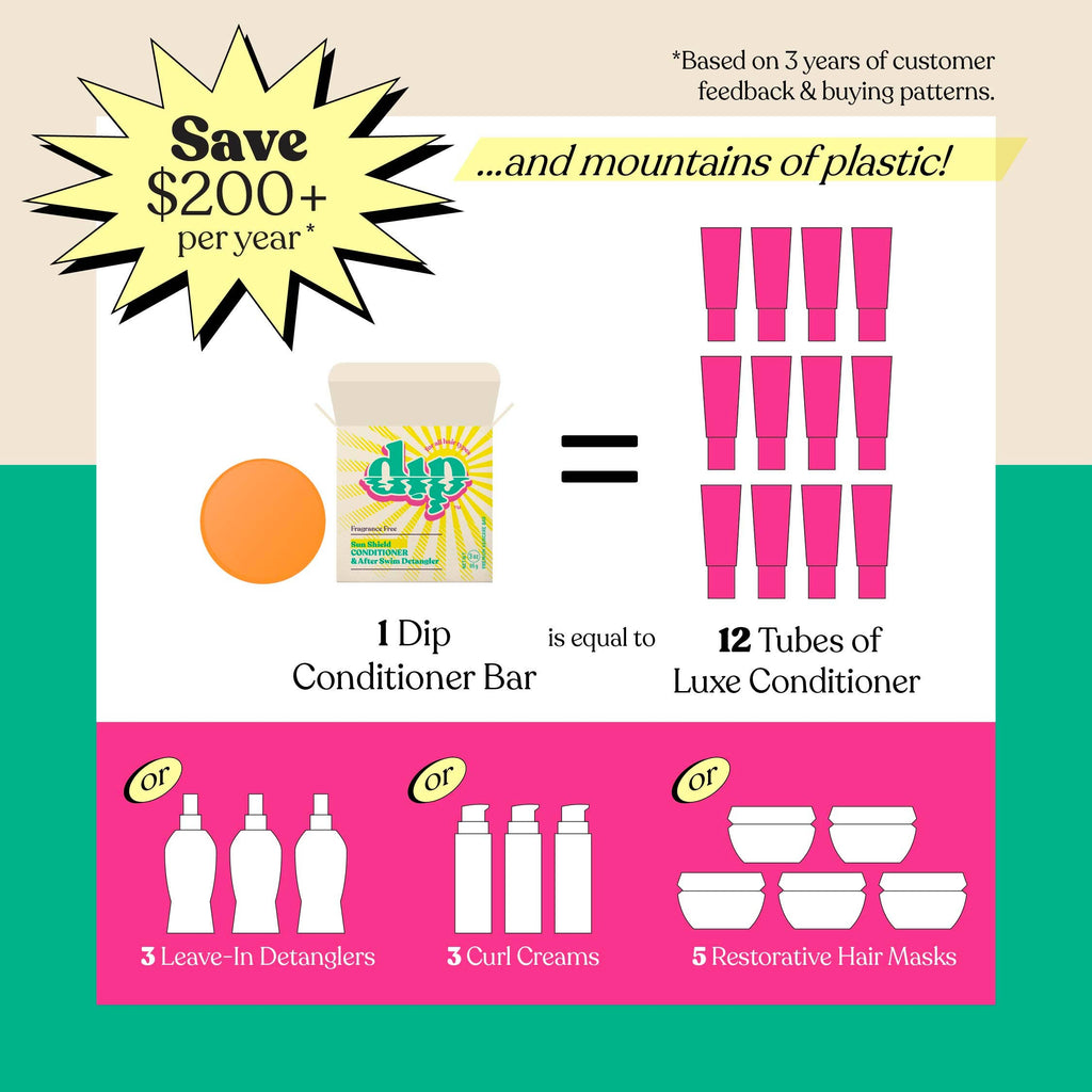 Dip - Dip Sun Shield: Conditioner Bar & After Swim Detangler