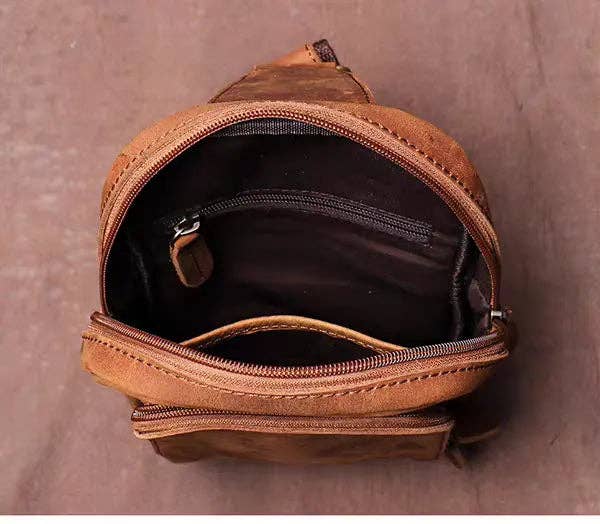 Steel Horse Leather - Erling Leather Sling Bag | Crossbody Leather Pack