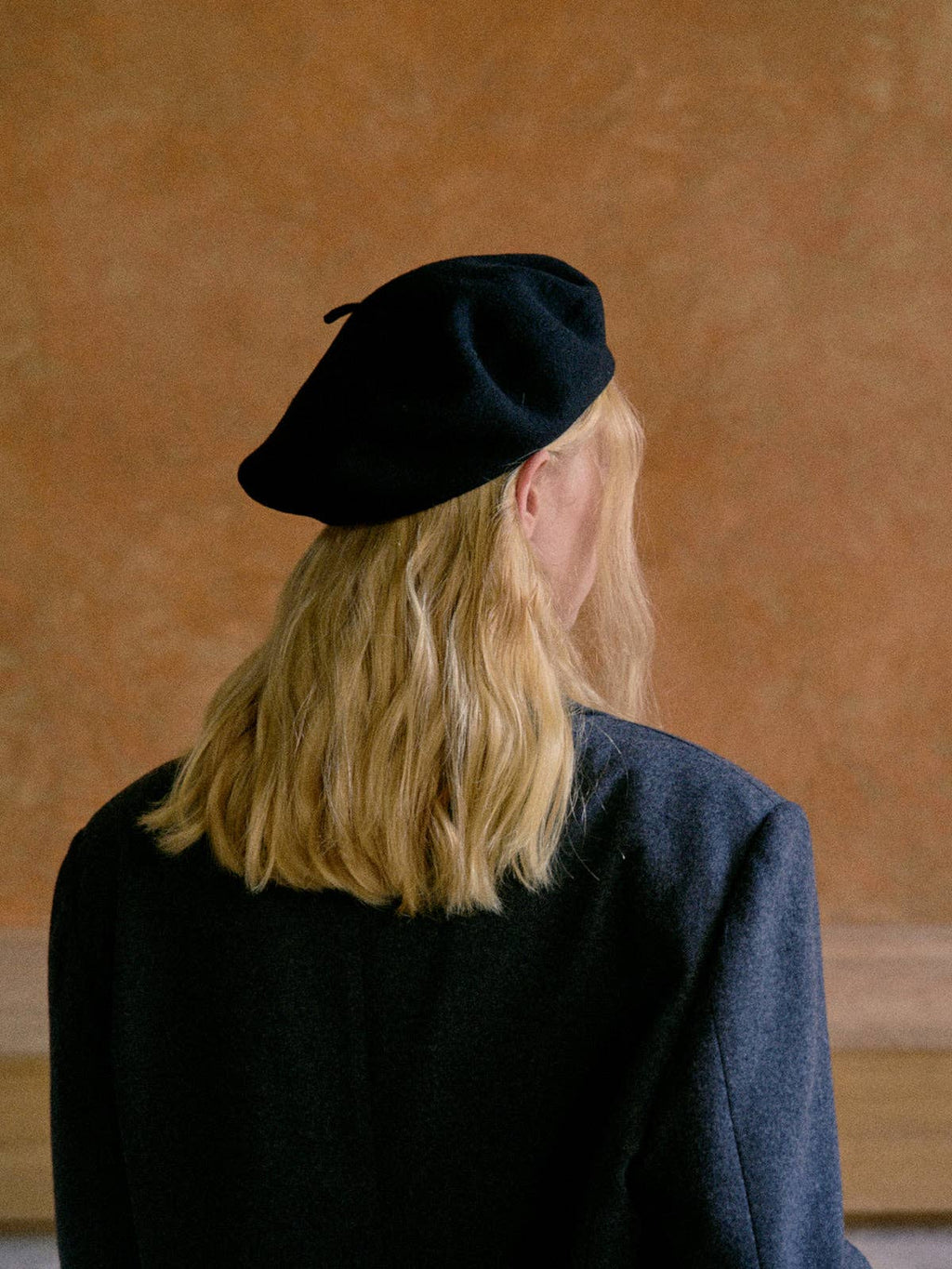 Lost Pattern NYC - "Bon Chic" Wool Beret - Black