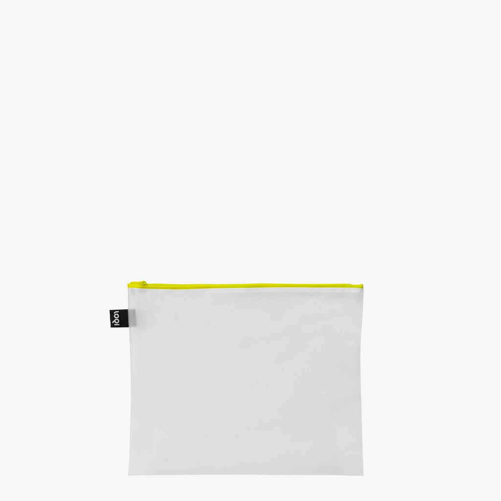 LOQI LLC - TRANSPARENT Milky Neon Zip Pockets