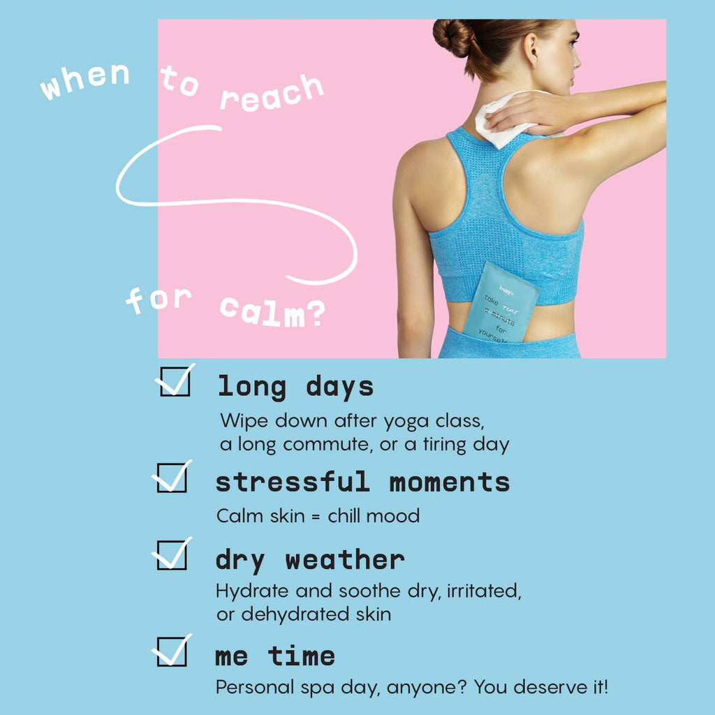 Busy Co - Calm Large Body Wipes with Ceramides & Coconut Oil