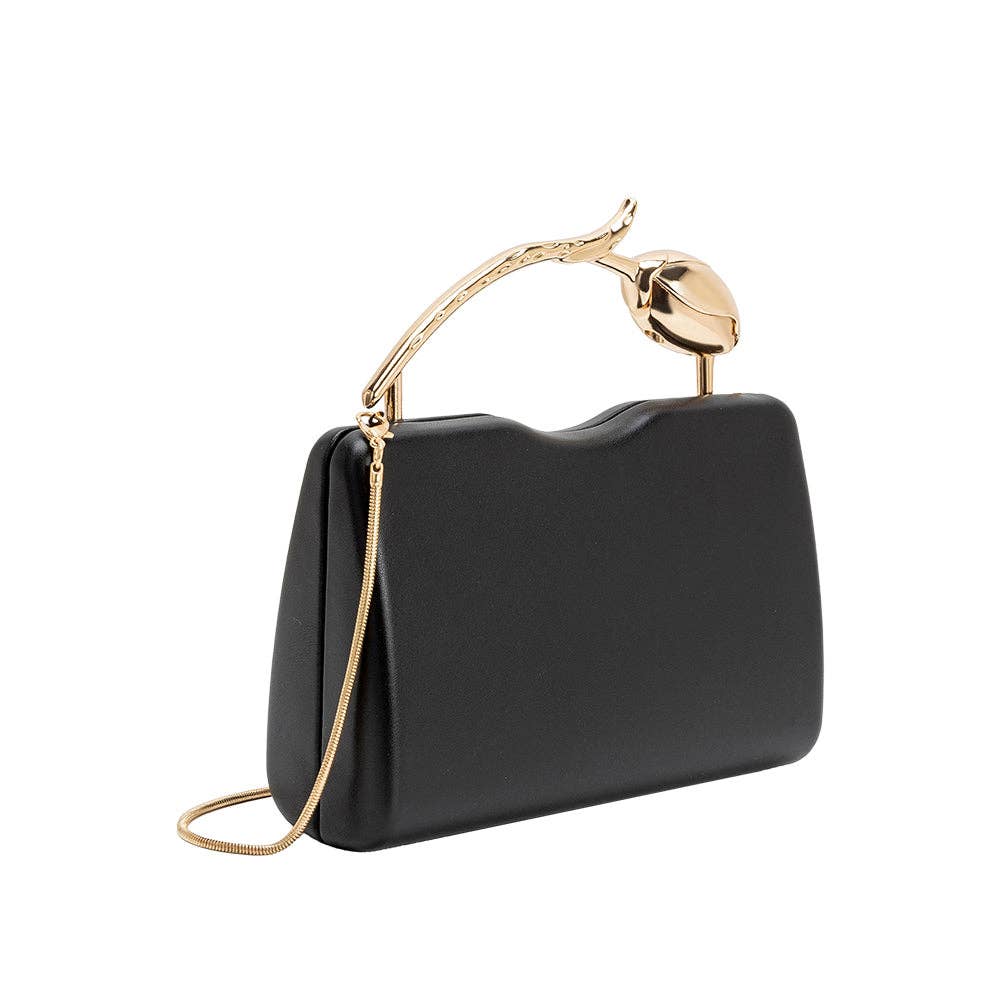 Melie Bianco - Belle Black Vegan Leather Top Handle Bag