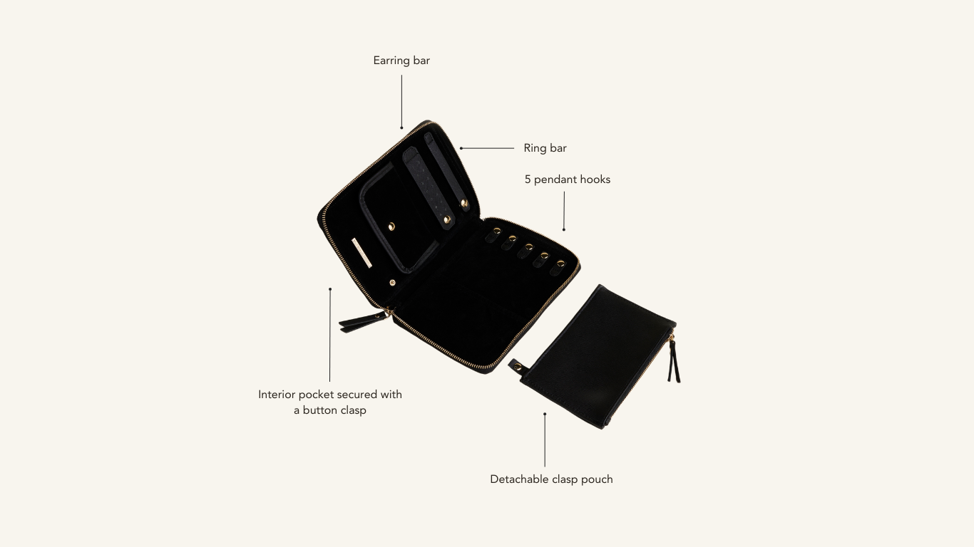 Hudson + Bleecker - Bijoux Jewelry Folio - Black