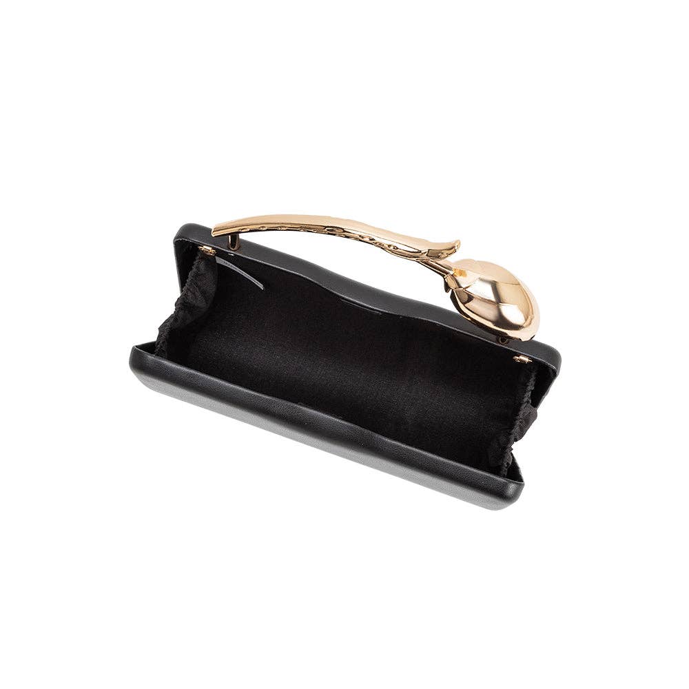 Melie Bianco - Belle Black Vegan Leather Top Handle Bag