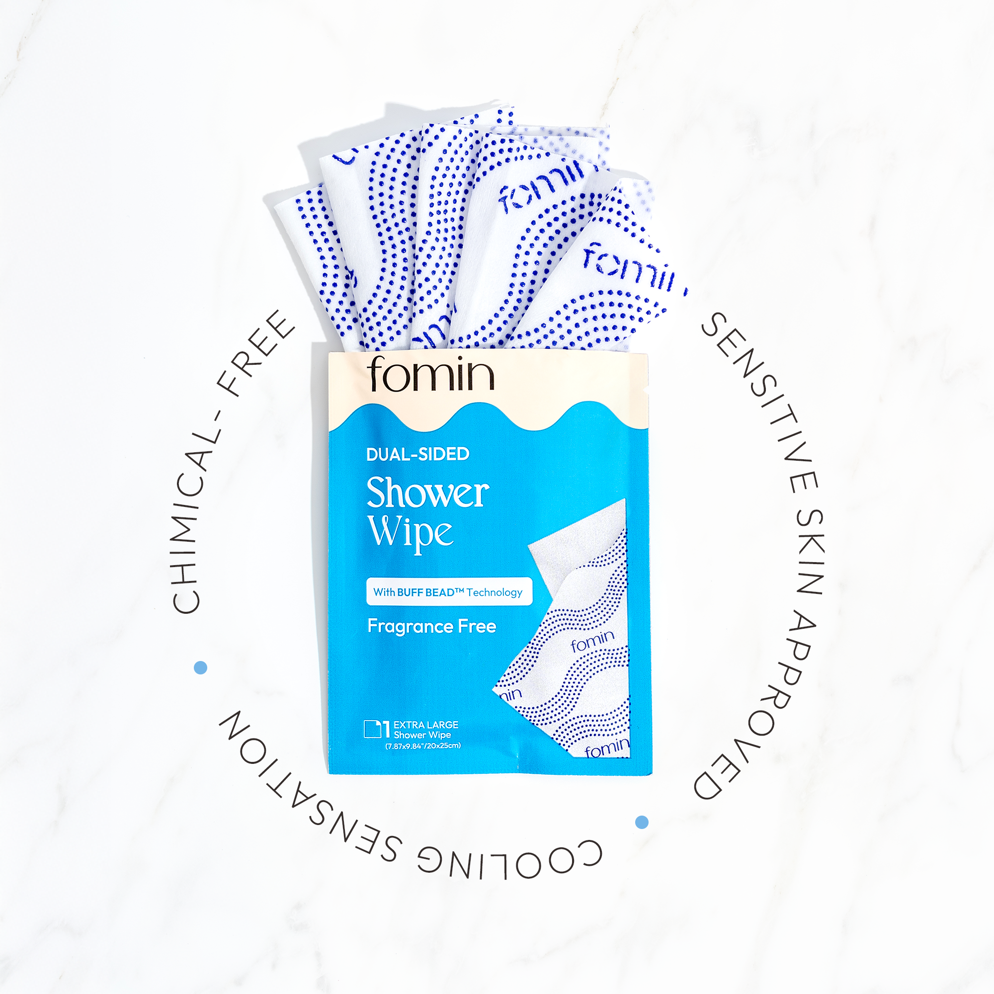 Fomin - Cold Shower Wipes - Fragrance Free