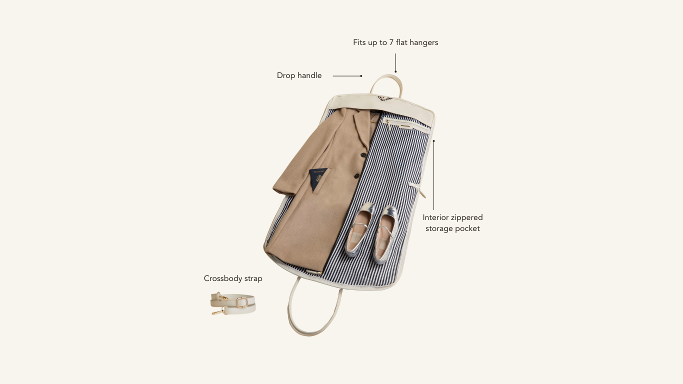 Hudson + Bleecker - Bon Voyage Garment Bag - Ecru