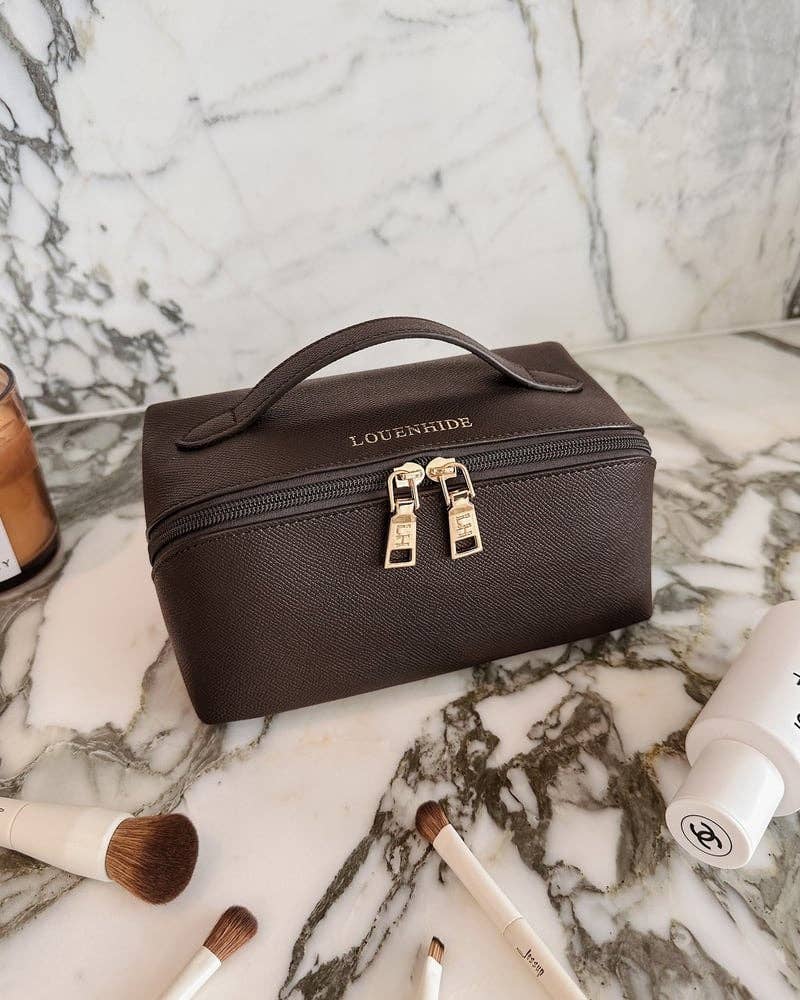Louenhide - Ellis Makeup Bag - Chocolate