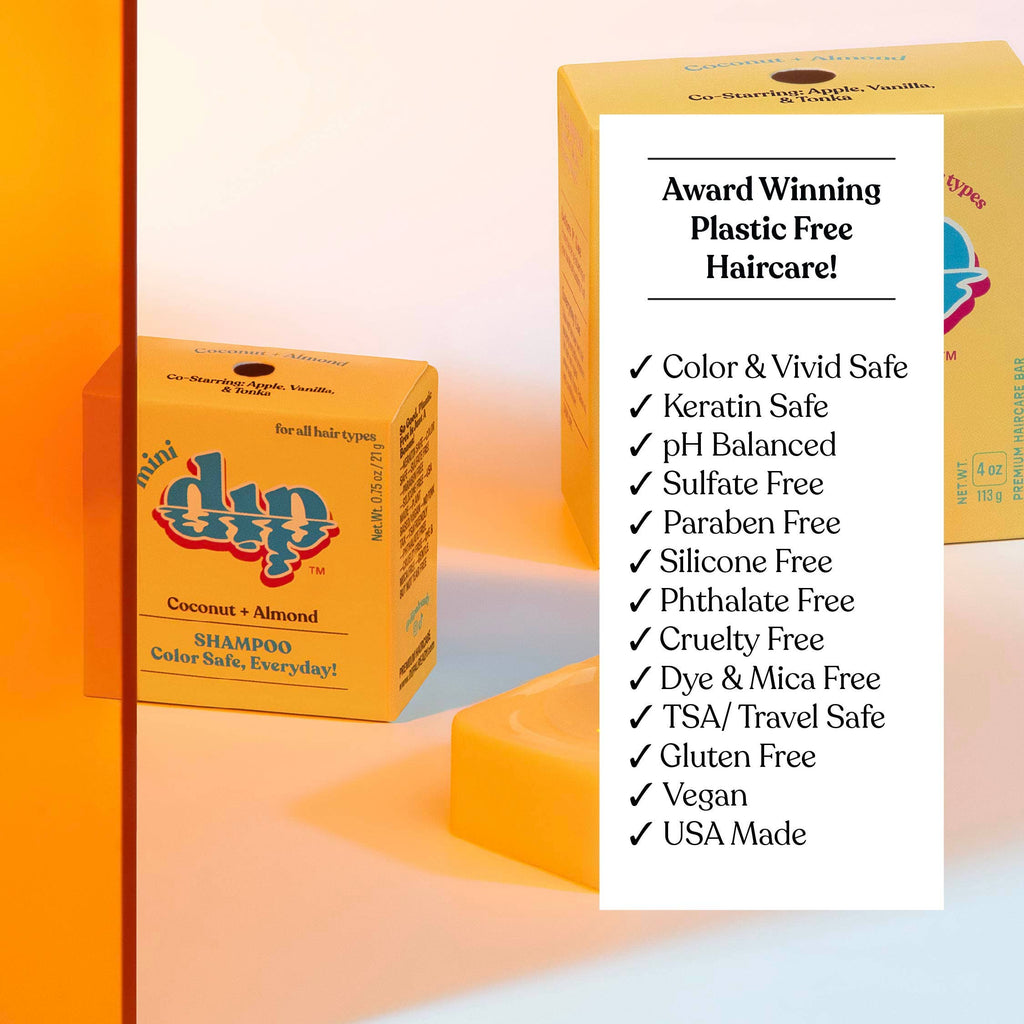 Dip - Mini Dip Shampoo Bar: Color Safe, Everyday - Coconut & Almond