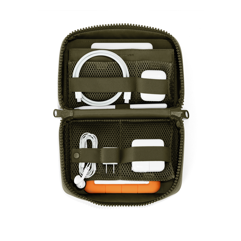 Dagne Dover - Arlo Tech Organizer in Dark Moss, Large