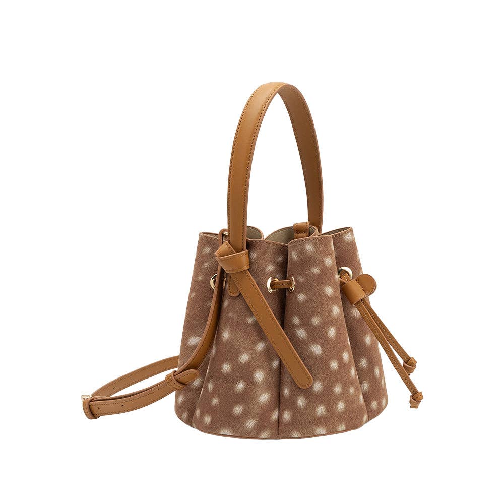 Melie Bianco - Laguna Mini Bambi Recycled Vegan Suede Top Handle Bag