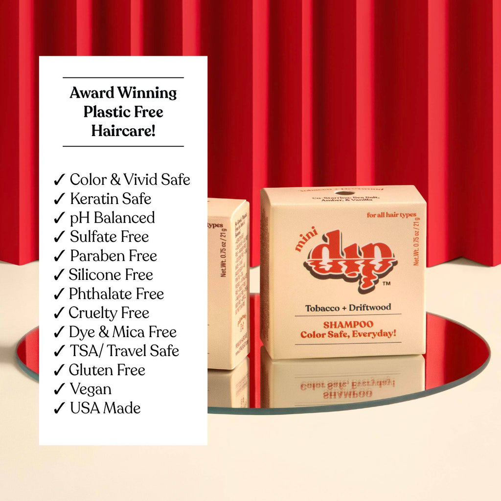 Dip - Mini Dip Shampoo Bar: Color Safe, Everyday - Tobacco & Driftwood