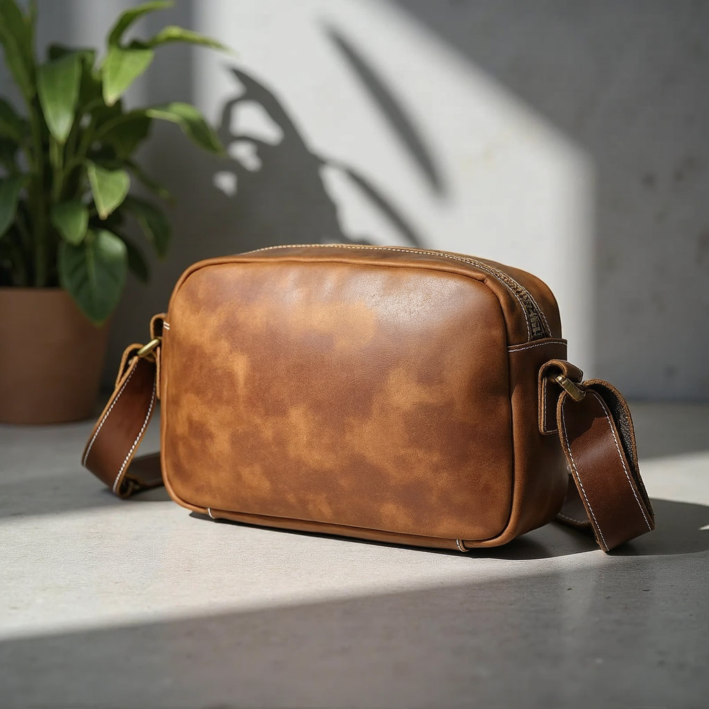 Steel Horse Leather - Soren Vintage Leather Crossbody Bag Sling | Versatile and Durable Leather Bag