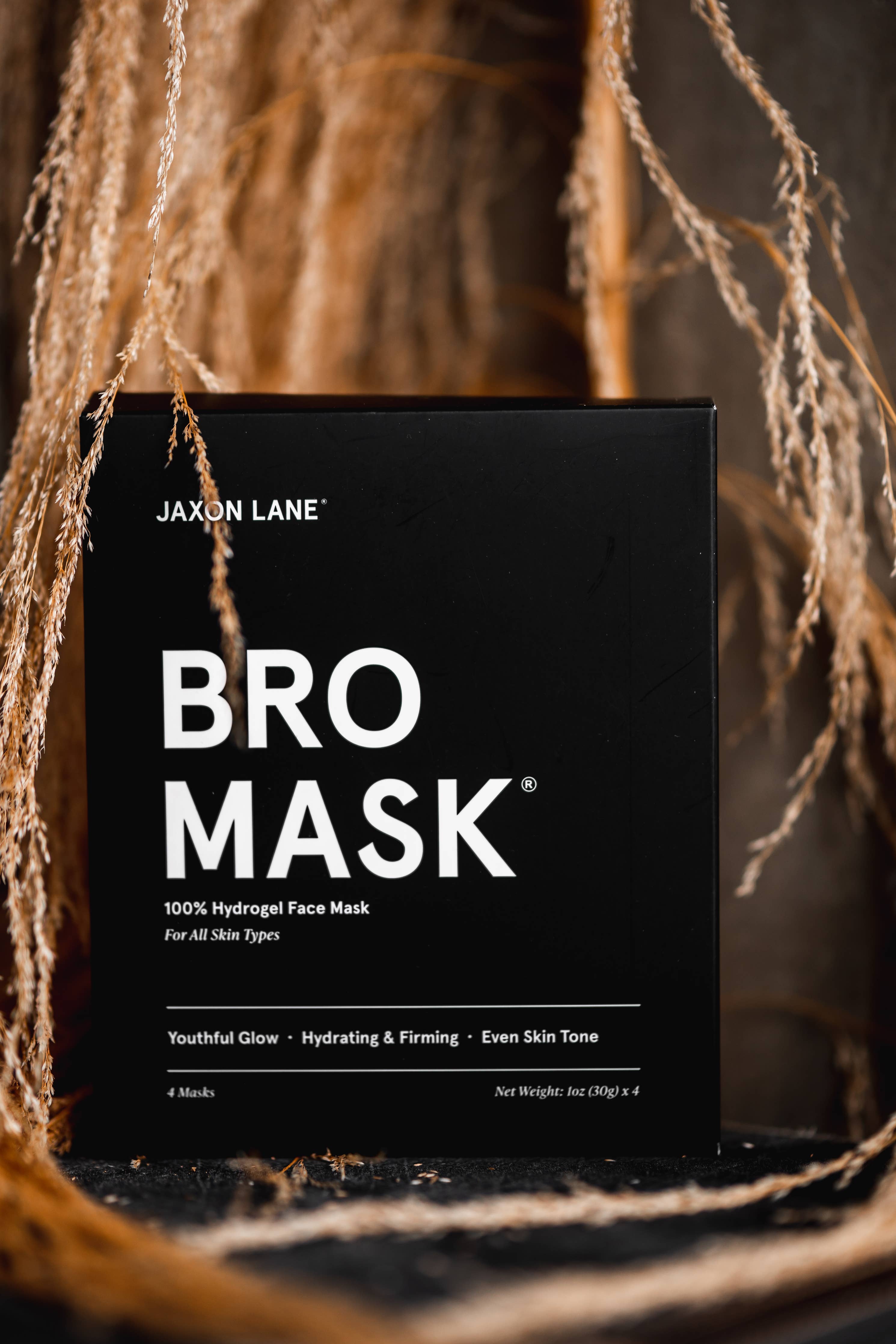 JAXON LANE - BRO MASK Hydrogel Face Mask Sheet Mask Men's Skin Care (4 Pack)