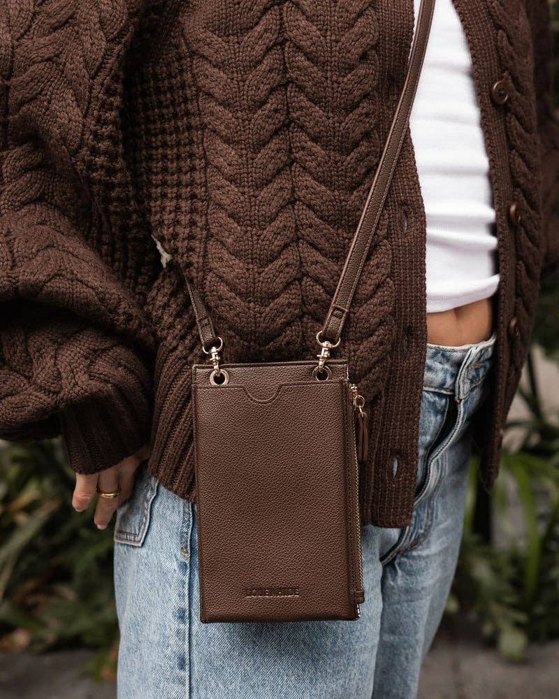 Louenhide - Suki RFID Phone Bag - Chocolate