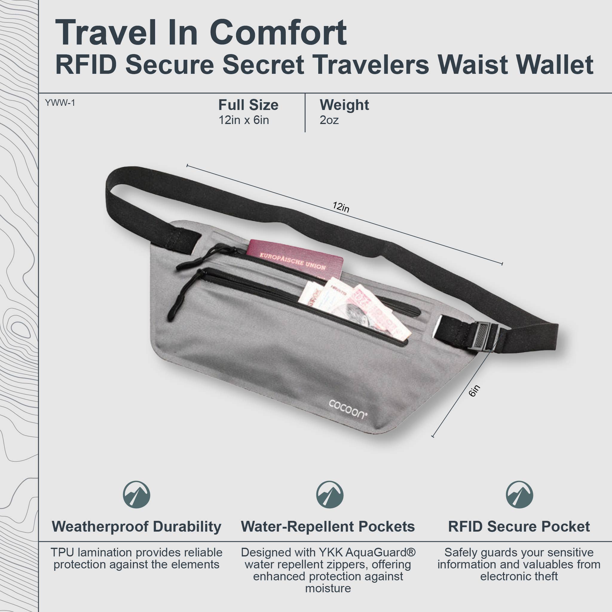 COCOON - RFID Secret Waist Wallet