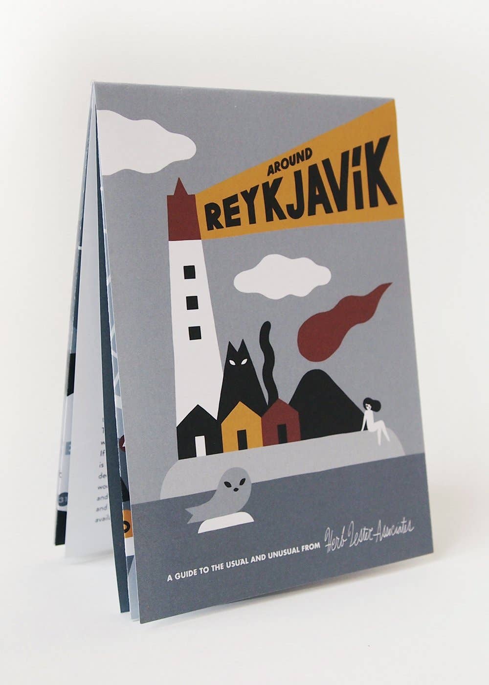 Herb Lester Associates - Around Reykjavik - Iceland Travel Map & Cultural Guide