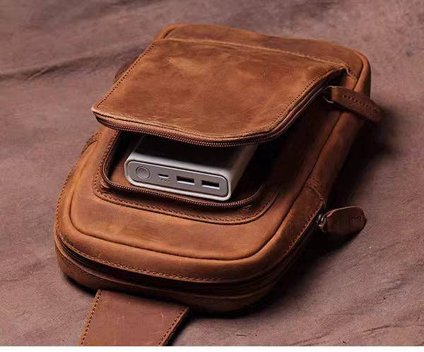 Steel Horse Leather - Erling Leather Sling Bag | Crossbody Leather Pack