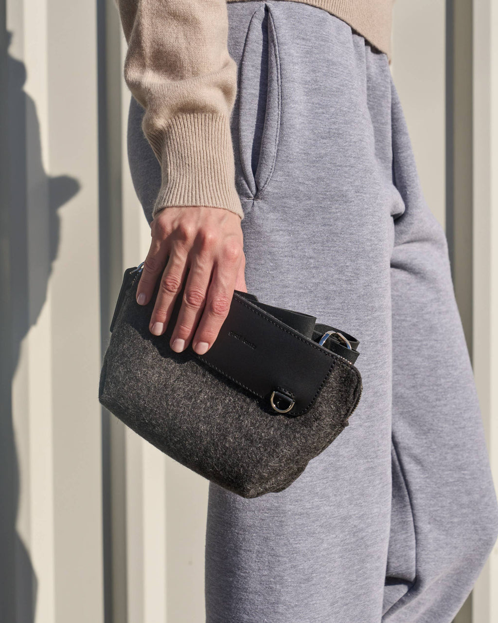 Graf Lantz - Bedford Merino Wool Belt Bag in Charcoal