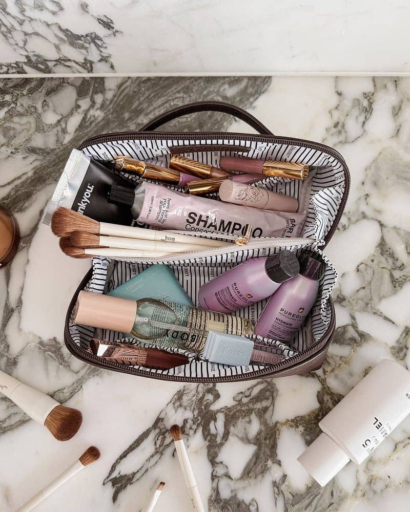 Louenhide - Ellis Makeup Bag - Chocolate