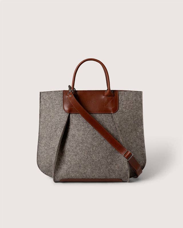 Graf Lantz - Frankie Merino Wool Tote - Ash Brown Sienna