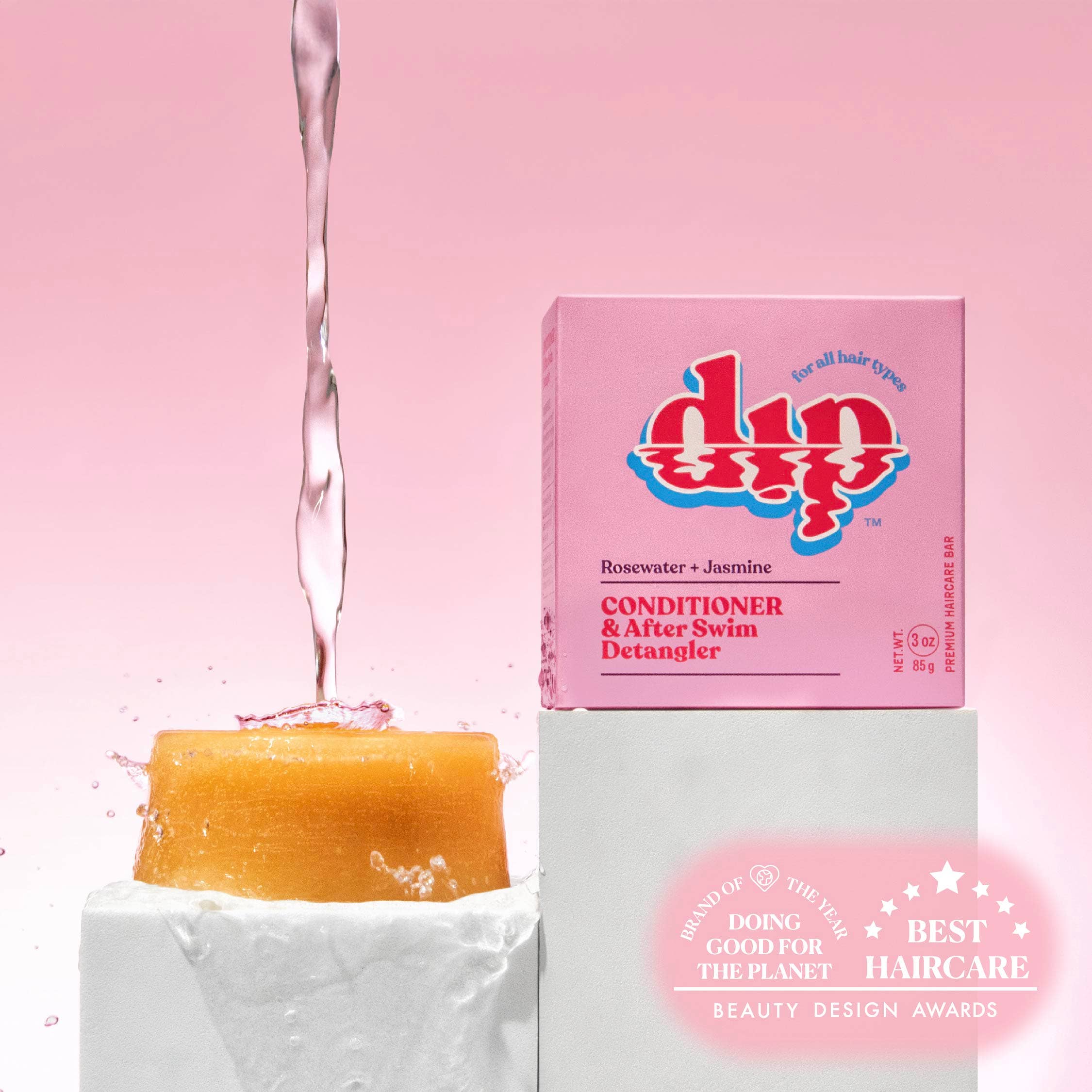 Dip - Dip Conditioner Bar & After Swim Detangler - Rosewater & Jasmine