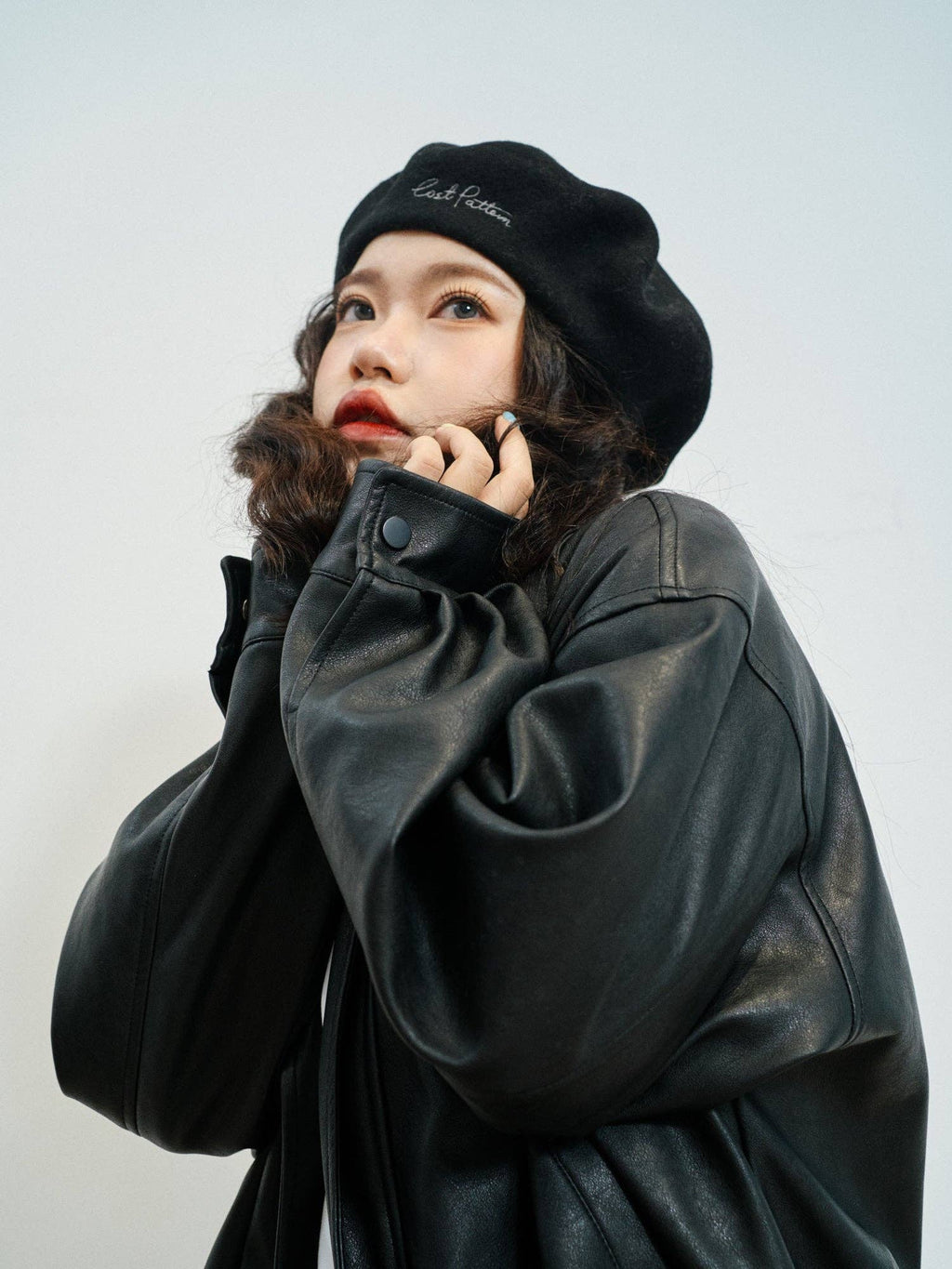 Lost Pattern NYC - "Bon Chic" Wool Beret - Black