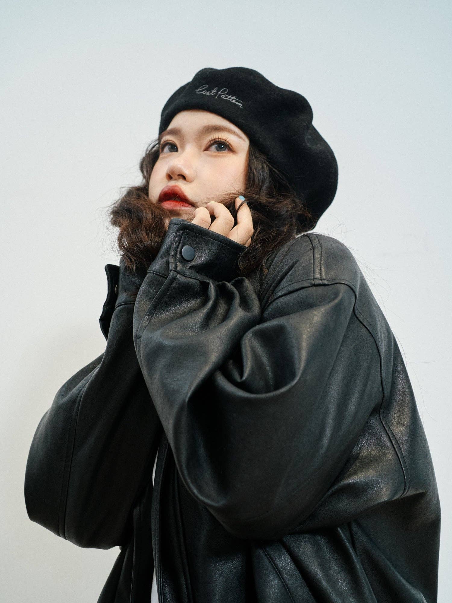 Lost Pattern NYC - "Bon Chic" Wool Beret - Black