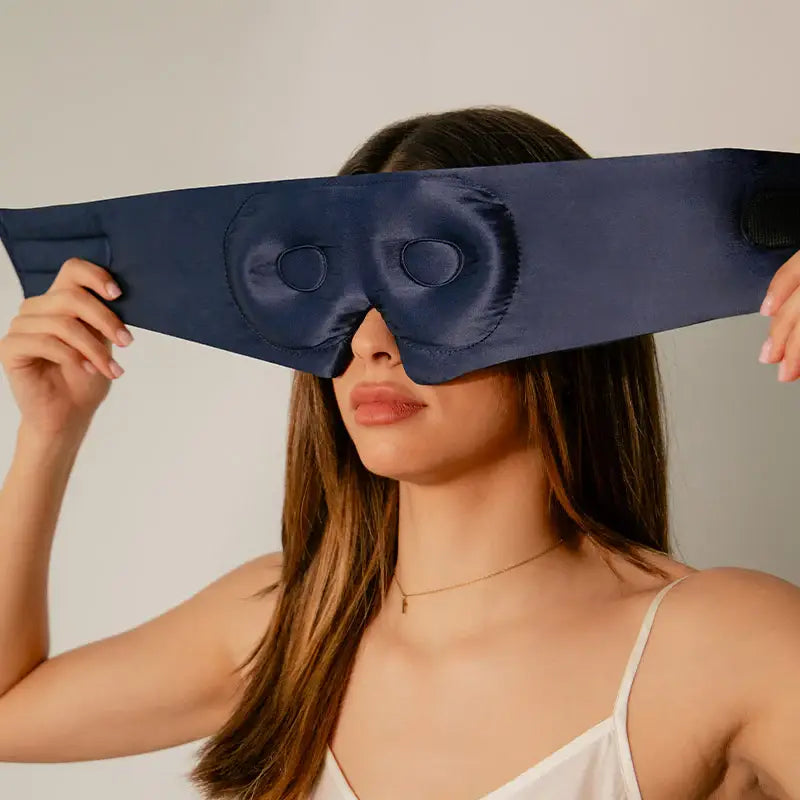 Drowsy Sleep Co. - Midnight Blue Eyelash Protecting Sleep Mask