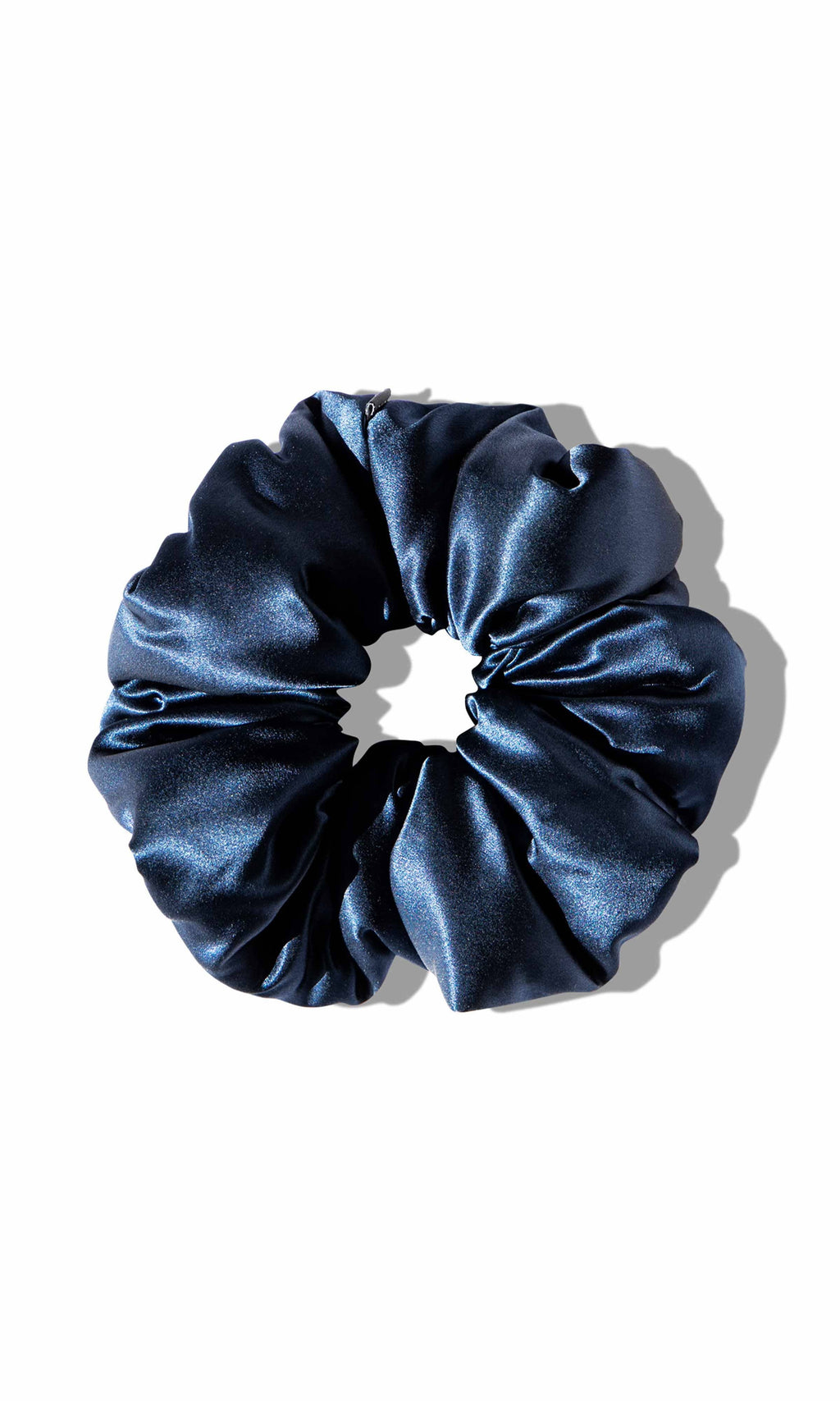 Drowsy Sleep Co. - Midnight Blue Silk Padded Scrunchie