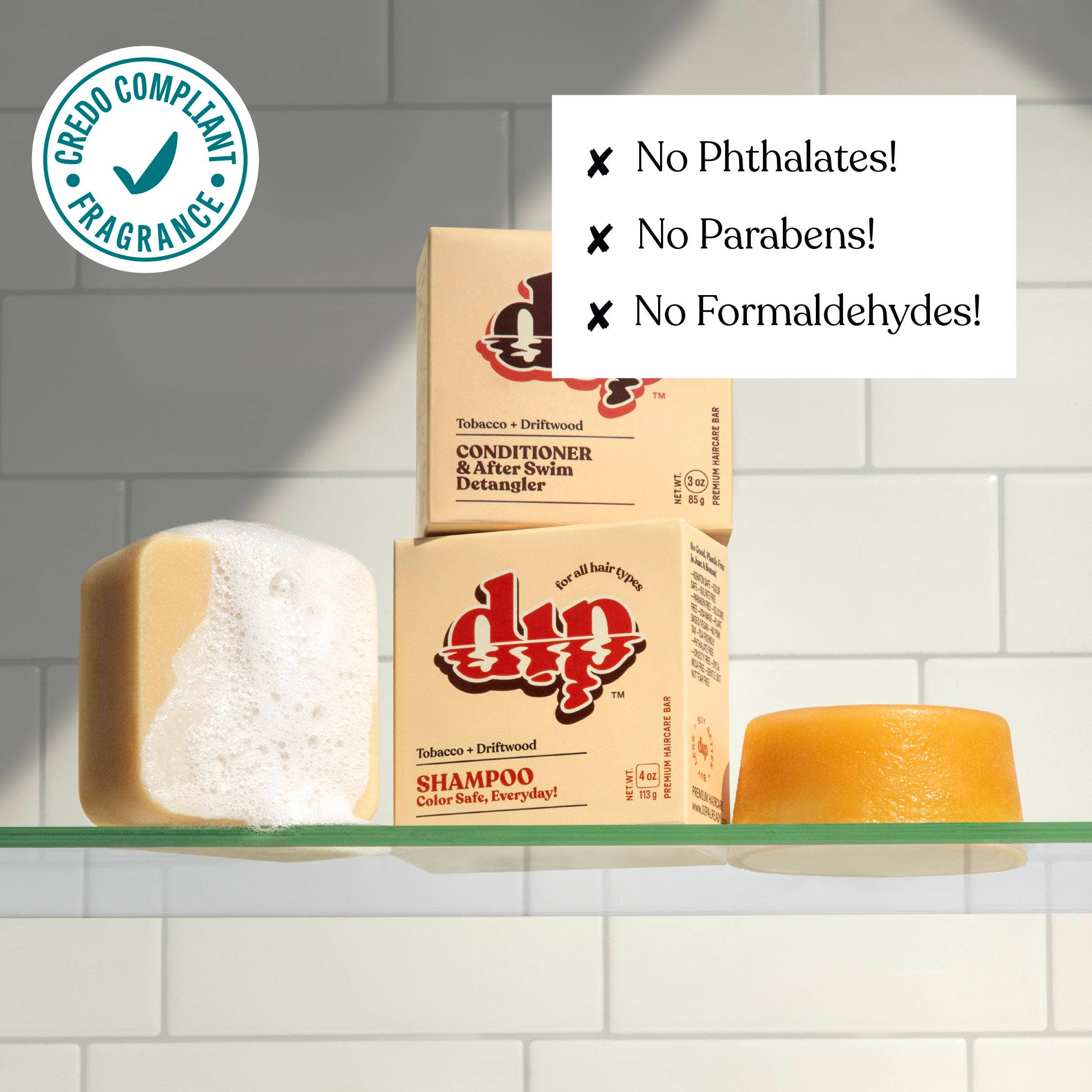 Dip - Dip Shampoo Bar: Color Safe, Everyday - Tobacco & Driftwood