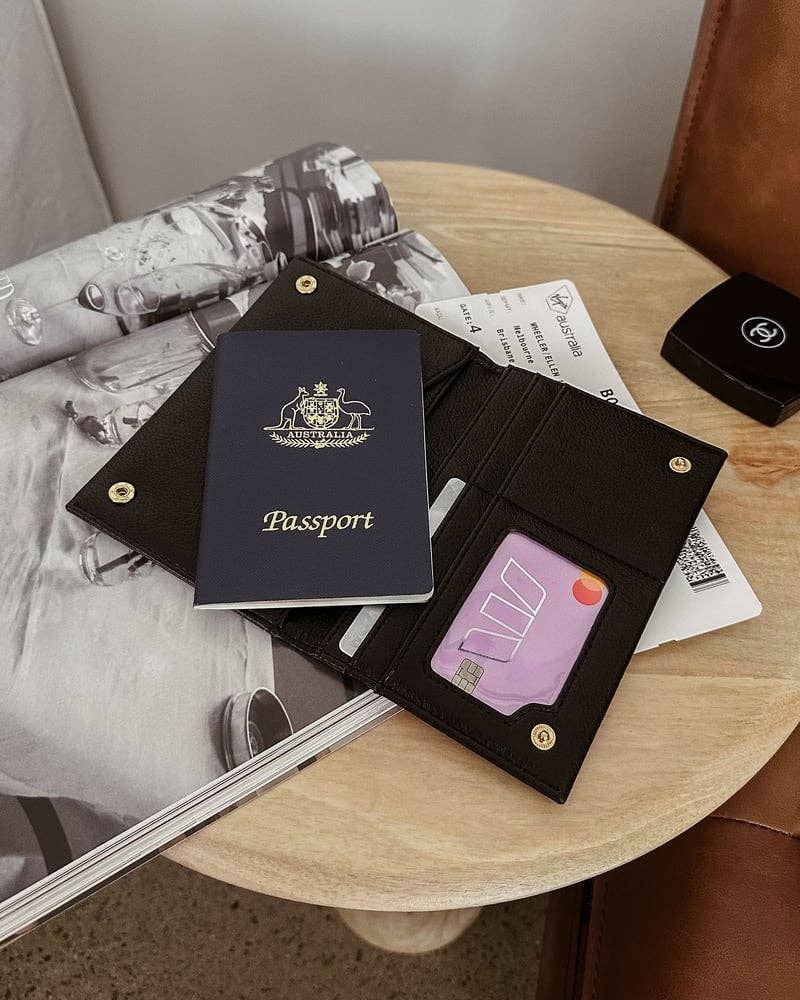 Louenhide - Venice Passport Holder - Black